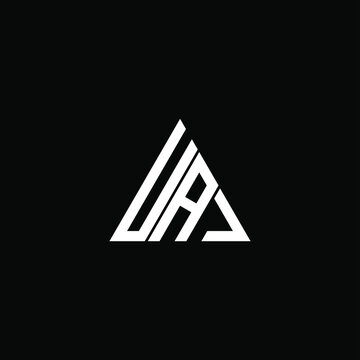 UAJ letter logo creative design. UAJ unique design