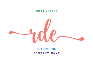 RDE lettering logo is simple, easy to understand and authoritative