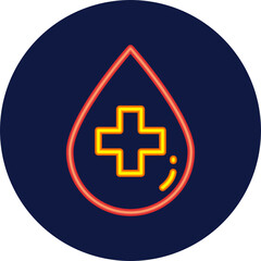 blood neon icon