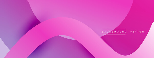 Abstract overlapping lines and circles geometric background with gradient colors