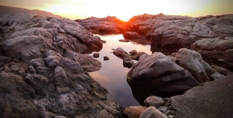ancient ruins in the desert