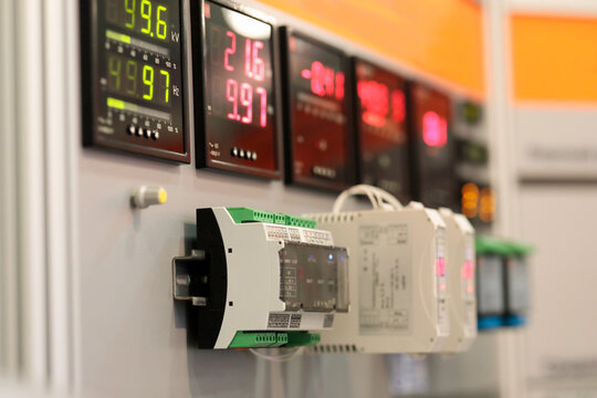 current, voltage, and frequency digital meters
