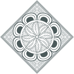 Coloring Books for adult. Hand drawn flowers in zentangle style for t-shirt design or tattoo and coloring book