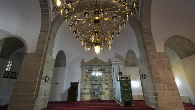 interior view of historical mosque.
Elbistan Ulu Mosque. 4K .Turkey.