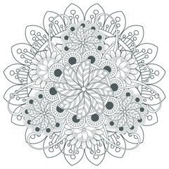 Coloring Books for adult. Hand drawn flowers in zentangle style for t-shirt design or tattoo and coloring book