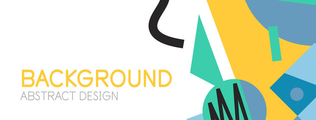 Abstract background with blocks, lines, geometric shapes. Techno or business concept for wallpaper, banner, background, landing page