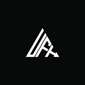 UFH letter logo creative design. UFH unique design
