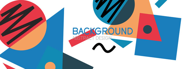 Abstract background with blocks, lines, geometric shapes. Techno or business concept for wallpaper, banner, background, landing page