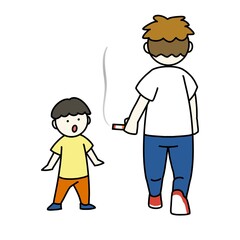 危険な歩きタバコ