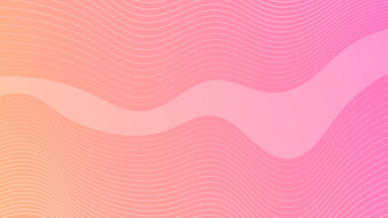 Modern colorful gradient background with wave lines