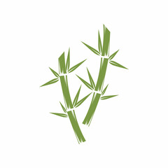 Bamboo Logo Template vector icon illustration design
