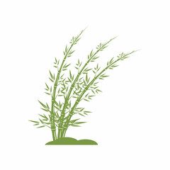 Bamboo Logo Template vector icon illustration design