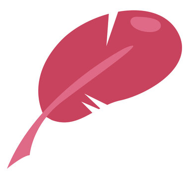 recommend clip art: Feather pen, illustration, vector, on a white background.