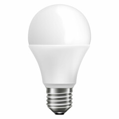 LED light emitting diode energy saving light bulb, economical lightbulb, isolated on white background, 3d vector realistic illustration