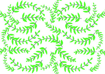 vector leaves, laid out in a pattern, arranged in order to make a background