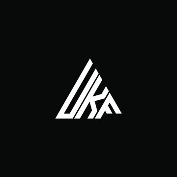 UKF letter logo creative design. UKF unique design