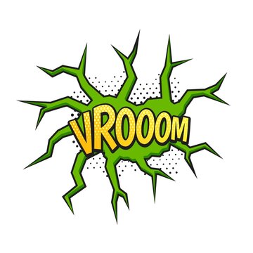 WROOOM! Wording Sound Effect for Comic Speech