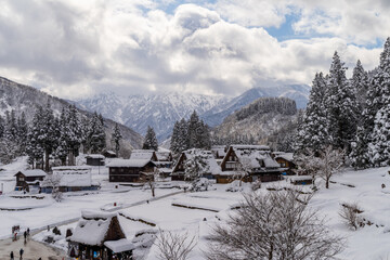 冬の五箇山　相倉集落