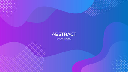 Abstract geometric background with liquid composition and purple gradient