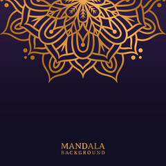 Luxury mandala background With Golden Arabesque