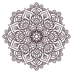 Ethnic Mandala Round Ornament Pattern