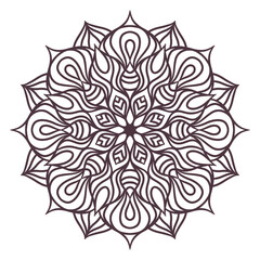 Ethnic Mandala Round Ornament Pattern