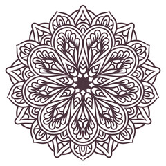 Ethnic Mandala Round Ornament Pattern