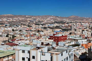 The panoramic view of Abha city, Saudi Arabia