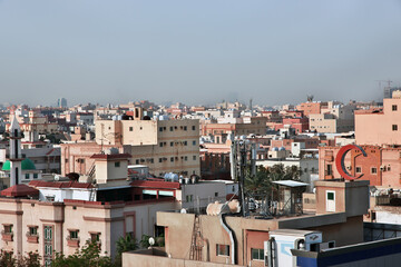 The panoramic view of Jeddah city, Saudi Arabia