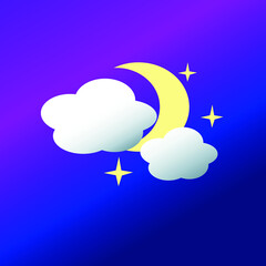 weather icon cloudy night