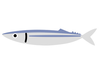 シンプルなサンマ（魚）