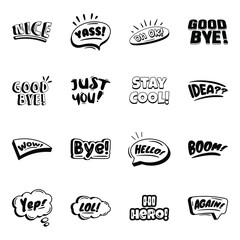 Obraz premium Catchy Slogans - Creative Editable Vector Collection