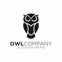 owl logo icon concept. design template, vector illustration.