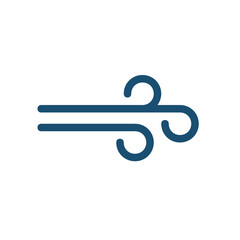 Windy , Weather flat icon.