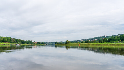 The Elbe river landscape