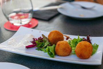 Croquetas de bonito; Islas Canarias by far has the best CROQUETAS in town.