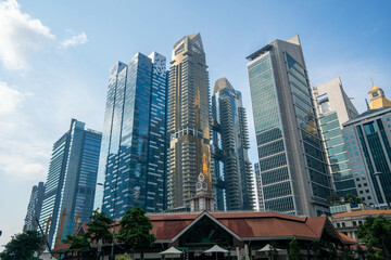 Obraz na płótnie Canvas シンガポールの観光名所を旅行する風景 Scenes from a trip to Singapore's tourist attractions 