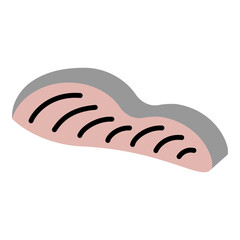 シンプルな鮭の切り身