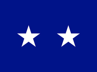 United States Airforce Two Star Major General Flag