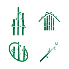Set of  Bamboo tree