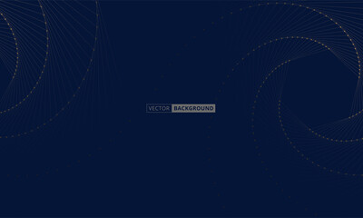 Abstract dark blue and gold luxury background