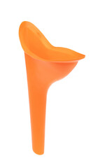 Portable Urinal Funnel for Urination, Female isolated on white background