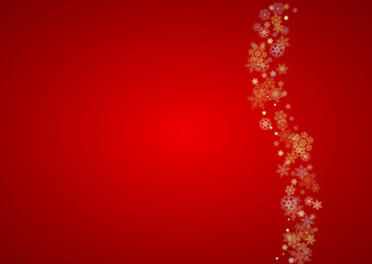 Christmas and New Year snowflakes