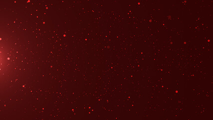 Red particle background with flare