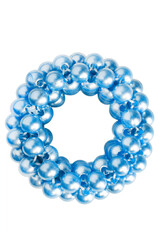 Obraz premium Blue scrunchy isolated