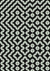 Abstract Geometric Pattern generative computational art illustration