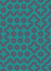 Abstract Geometric Pattern generative computational art illustration