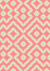 Abstract Geometric Pattern generative computational art illustration