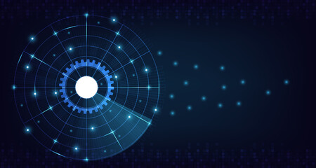 gear circuit board abstract security system concept cyber security concept EP.1