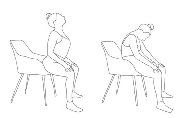 chair yoga, cat cow, marjaryasana bitilasana, chakravakasana